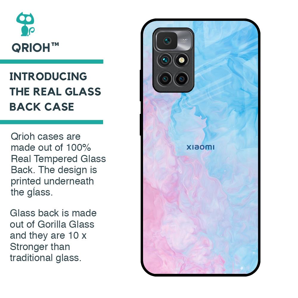 Mixed Watercolor Glass Case for Redmi 10 Prime