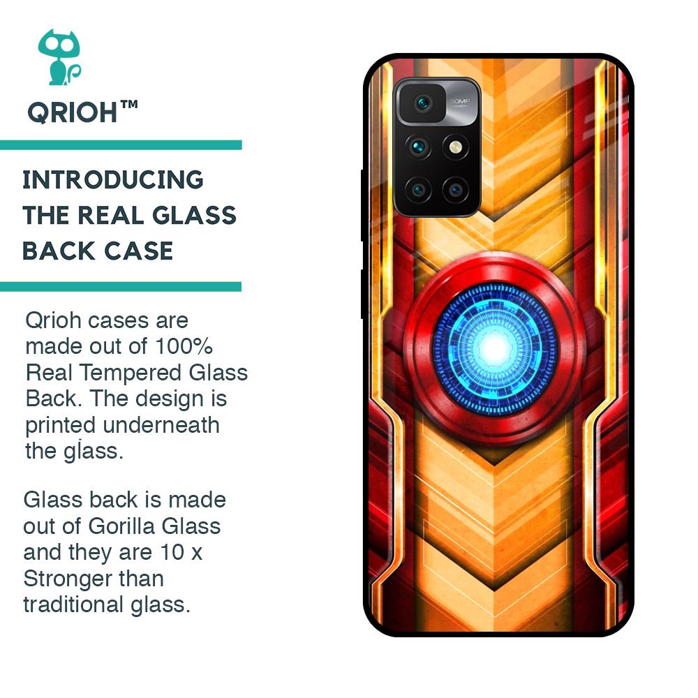 Arc Reactor Glass Case for Redmi 10 Prime