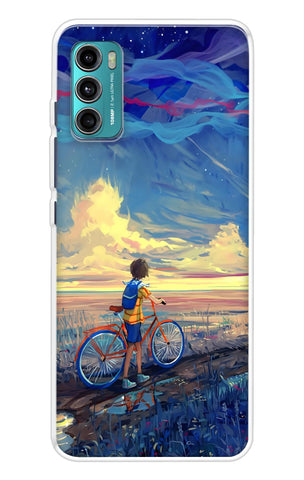 Riding Bicycle to Dreamland Motorola G40 Fusion Back Cover