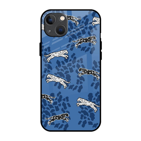 Blue Cheetah iPhone 13 Glass Back Cover Online