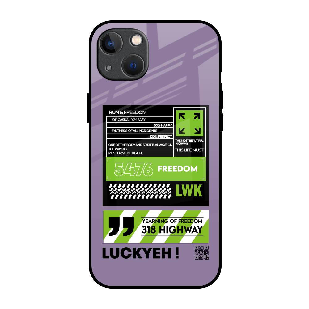 Run & Freedom iPhone 13 Glass Back Cover Online