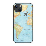 Travel Map iPhone 13 Glass Back Cover Online