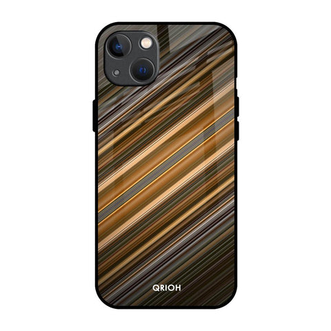 Diagonal Slash Pattern iPhone 13 Glass Back Cover Online