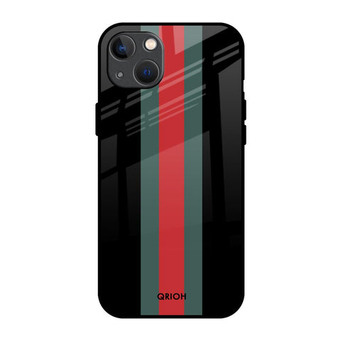 Vertical Stripes iPhone 13 Glass Back Cover Online