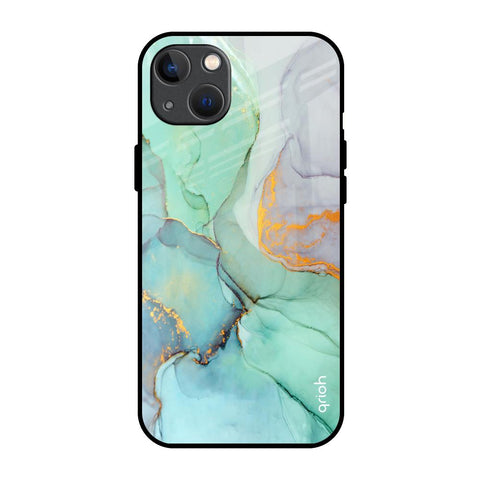 Green Marble iPhone 13 Glass Back Cover Online