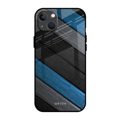 Multicolor Wooden Effect iPhone 13 Glass Back Cover Online