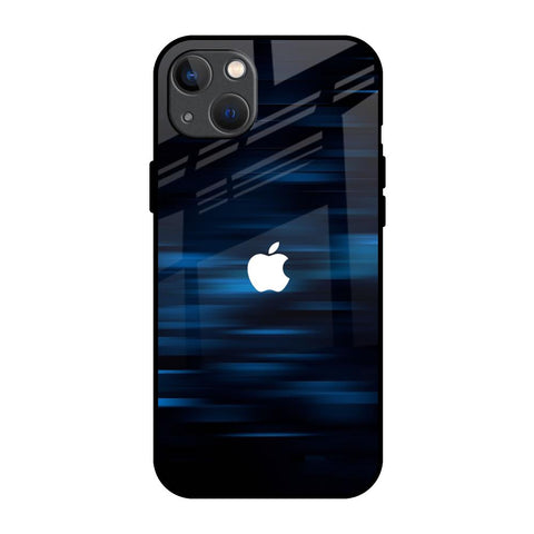 Blue Rough Abstract iPhone 13 Glass Back Cover Online