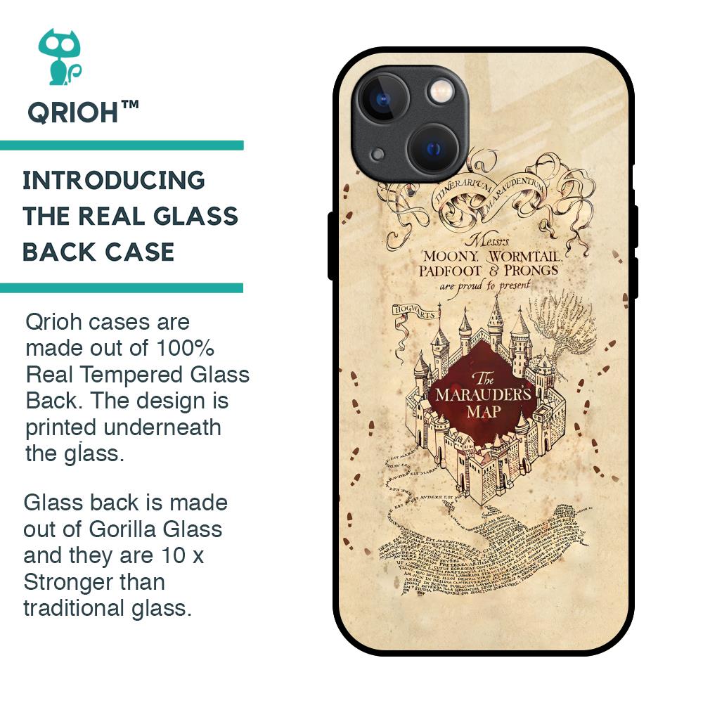 Magical Map Glass Case for iPhone 13