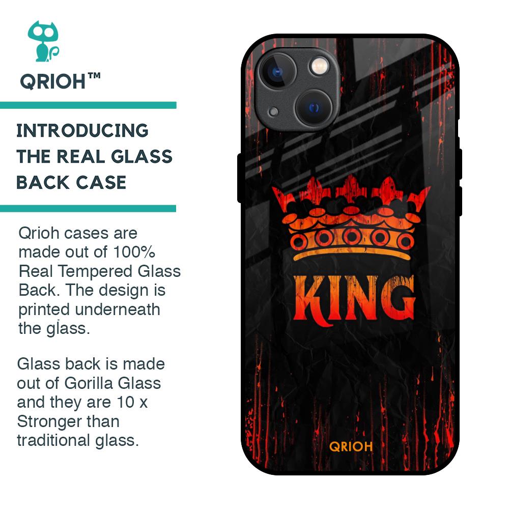 Royal King Glass Case for iPhone 13