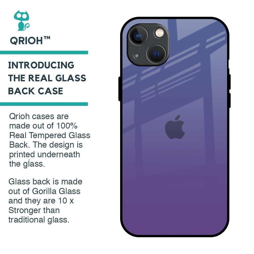 Indigo Pastel Glass Case For iPhone 13