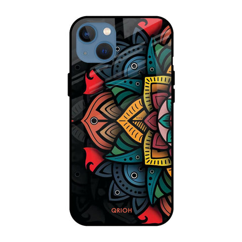 Retro Gorgeous Flower Apple iPhone 13 Glass Cases & Covers Online