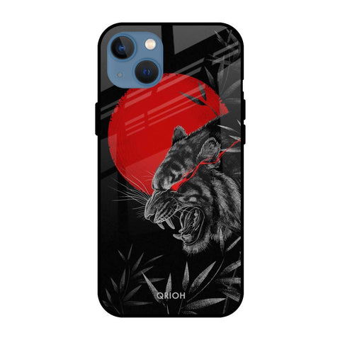 Red Moon Tiger Apple iPhone 13 Glass Cases & Covers Online