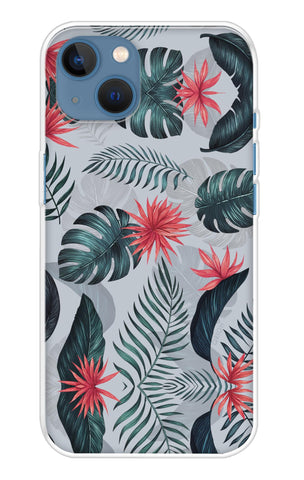 Retro Floral Leaf iPhone 13 Back Cover