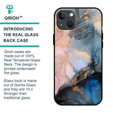Marble Ink Abstract Glass Case for iPhone 13 mini