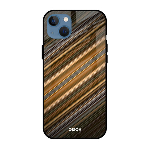 Diagonal Slash Pattern Apple iPhone 13 Mini Glass Cases & Covers Online