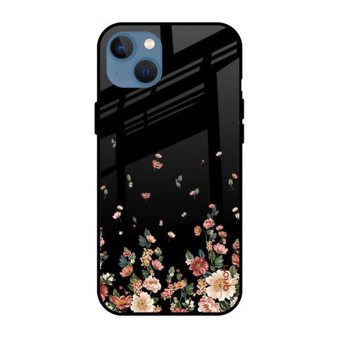 Floating Floral Print Apple iPhone 13 Mini Glass Cases & Covers Online