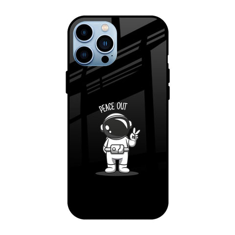 Peace Out Astro iPhone 13 Pro Glass Back Cover Online