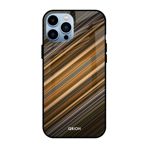 Diagonal Slash Pattern Apple iPhone 13 Pro Glass Cases & Covers Online