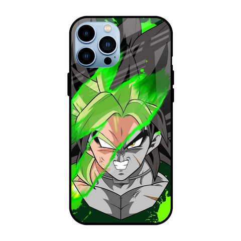 Anime Green Splash iPhone 13 Pro Glass Back Cover Online