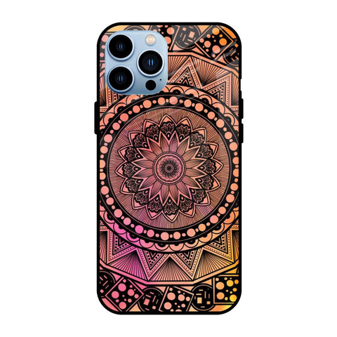 Floral Mandala iPhone 13 Pro Glass Back Cover Online