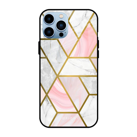 Geometrical Marble iPhone 13 Pro Glass Back Cover Online