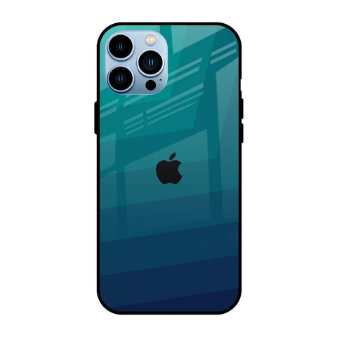 Green Triangle Pattern iPhone 13 Pro Glass Back Cover Online