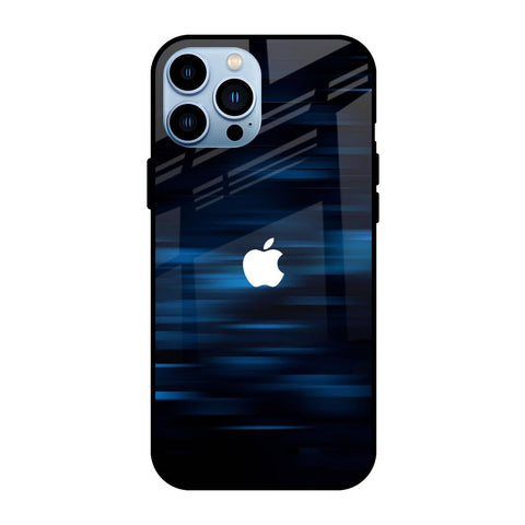 Blue Rough Abstract iPhone 13 Pro Glass Back Cover Online