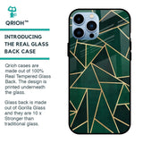 Abstract Green Glass Case For iPhone 13 Pro