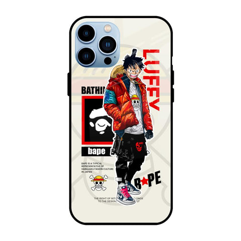 Bape Luffy iPhone 13 Pro Max Glass Back Cover Online