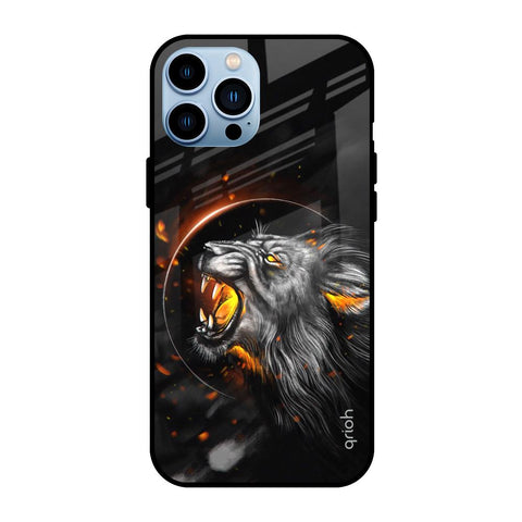 Aggressive Lion iPhone 13 Pro Max Glass Back Cover Online