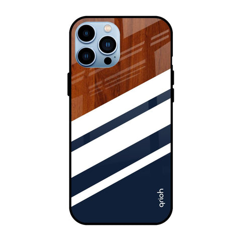 Bold Stripes iPhone 13 Pro Max Glass Back Cover Online