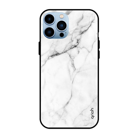 Modern White Marble iPhone 13 Pro Max Glass Back Cover Online