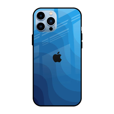 Blue Wave Abstract iPhone 13 Pro Max Glass Back Cover Online