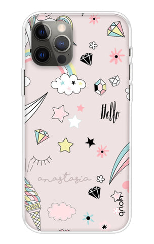 Unicorn Doodle iPhone 13 Pro Max Back Cover