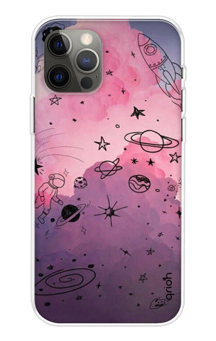 Space Doodles Art iPhone 13 Pro Max Back Cover