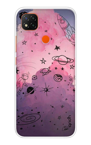 Space Doodles Art Redmi 9 Active Back Cover