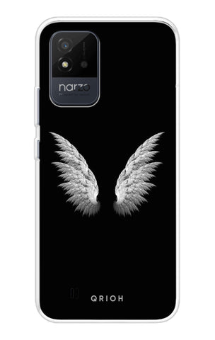 White Angel Wings Realme Narzo 50i Back Cover