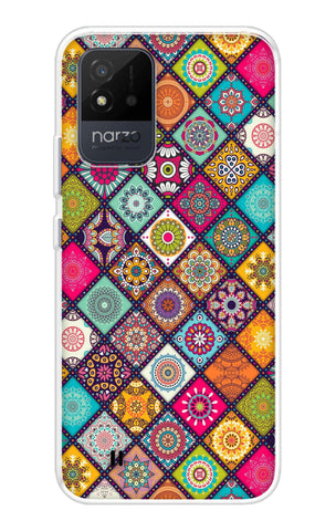 Multicolor Mandala Realme Narzo 50i Back Cover