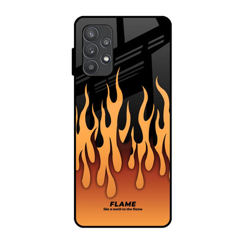 Fire Flame Samsung Galaxy A52s 5G Glass Back Cover Online