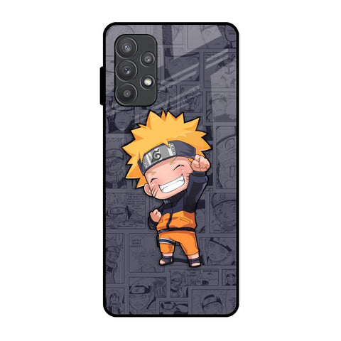 Orange Chubby Samsung Galaxy A52s 5G Glass Back Cover Online