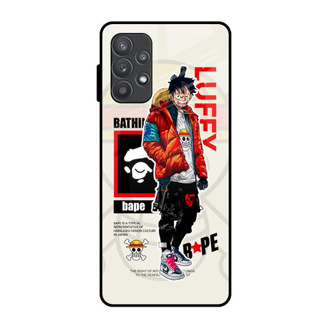 Bape Luffy Samsung Galaxy A52s 5G Glass Back Cover Online