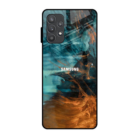 Golden Splash Samsung Galaxy A52s 5G Glass Back Cover Online