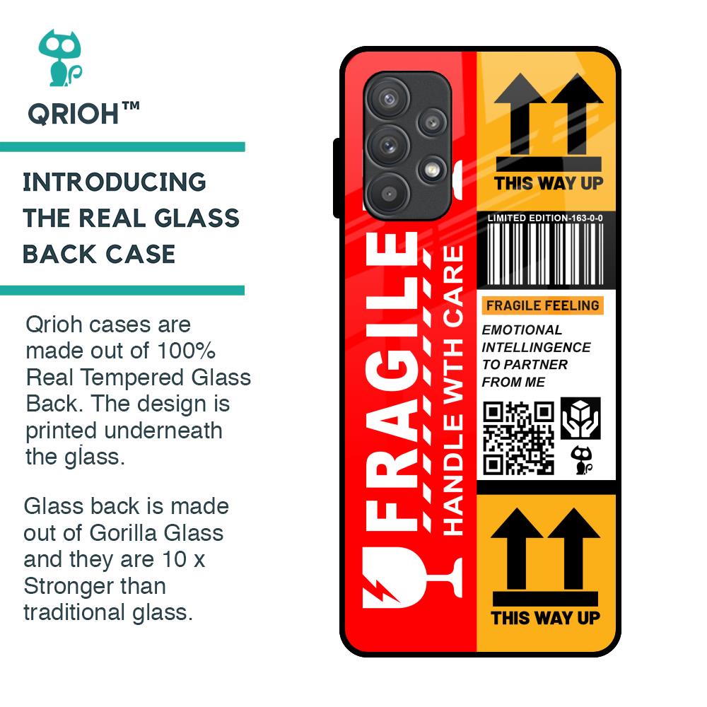 Handle With Care Glass Case for Samsung Galaxy A52s 5G