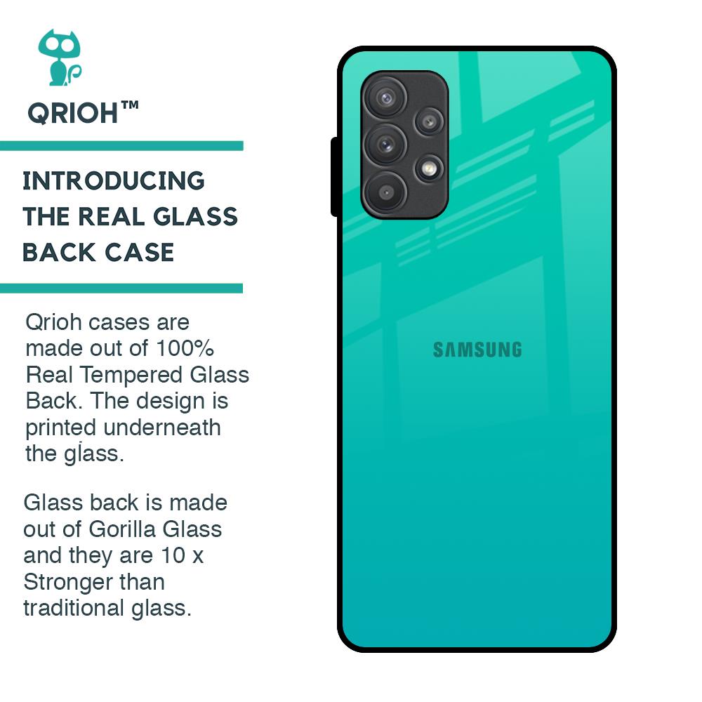 Cuba Blue Glass Case For Samsung Galaxy A52s 5G