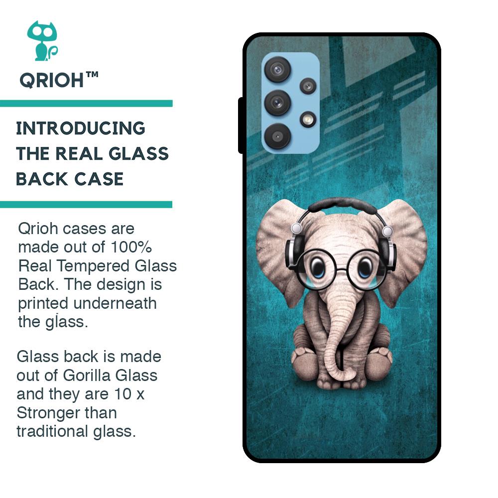 Adorable Baby Elephant Glass Case For Samsung Galaxy A52s