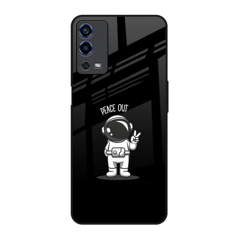Peace Out Astro Oppo A55 Glass Back Cover Online