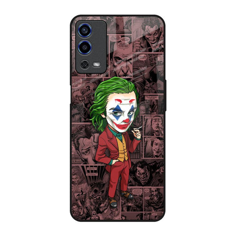 Joker Cartoon Oppo A55 Glass Back Cover Online