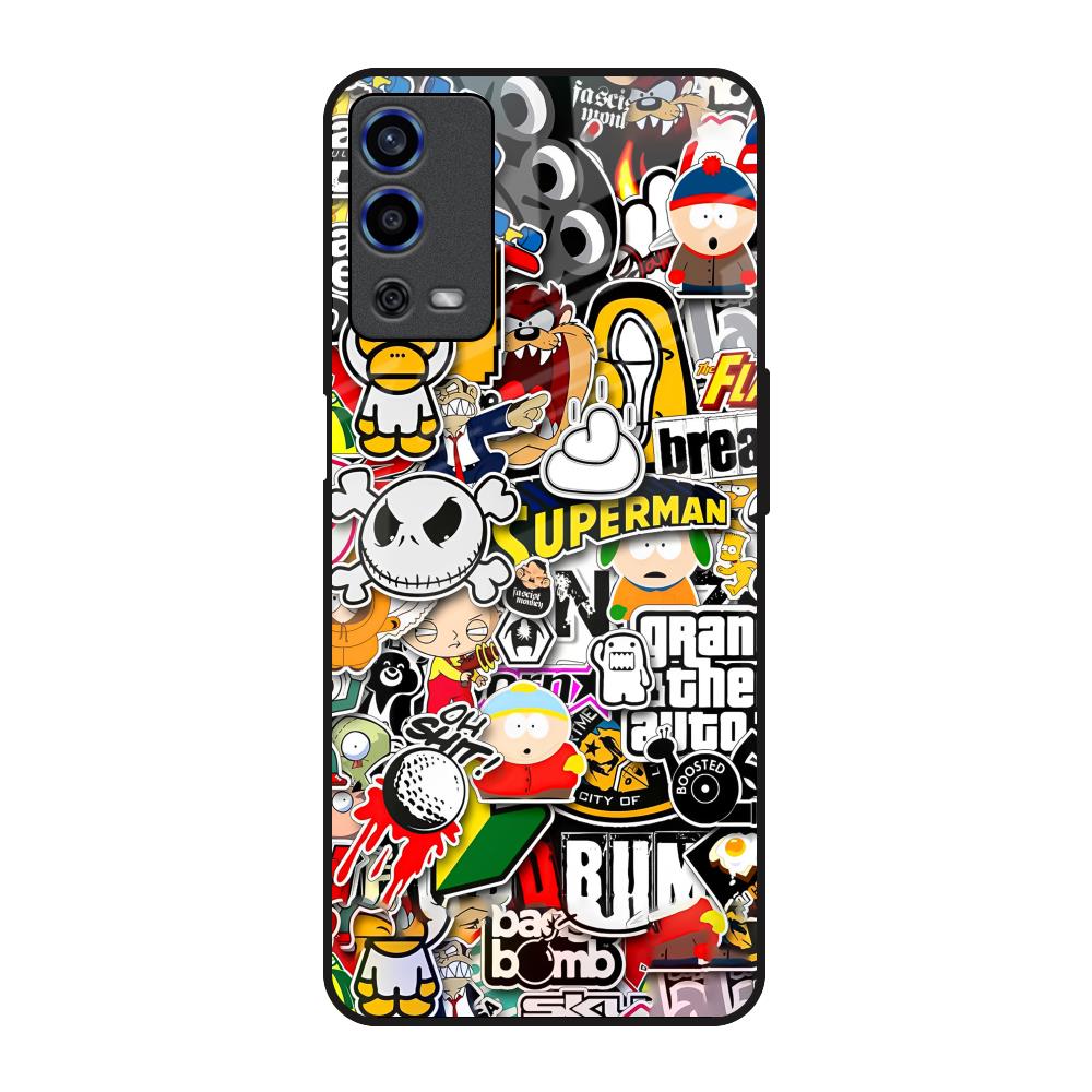 Boosted Oppo A55 Glass Back Cover Online