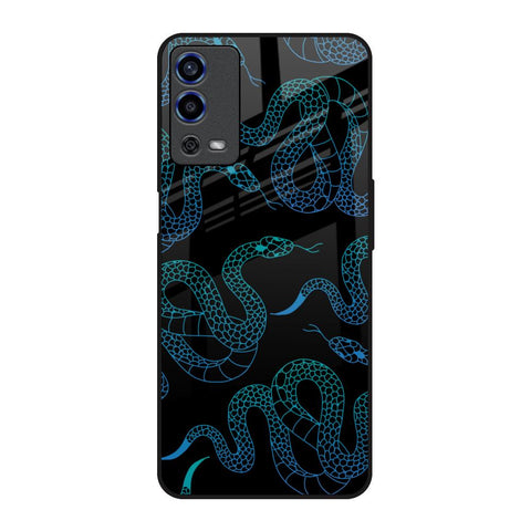 Serpentine Oppo A55 Glass Back Cover Online