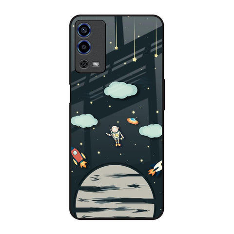 Astronaut Dream Oppo A55 Glass Back Cover Online